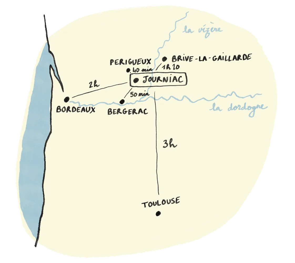 Carte des distances en voiture